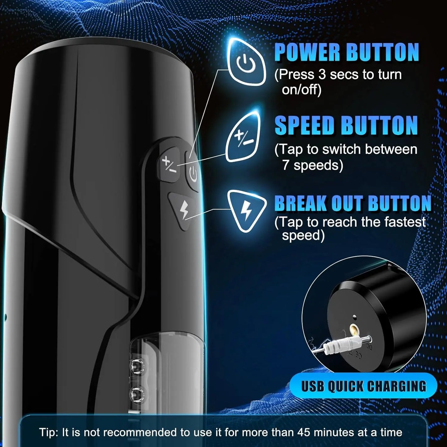 Sex Toys for Men Automatic Masturbator Electric Thrusting Rotating Masturbation Cup Pocket Pussy Sex Machines with Suction Cup
