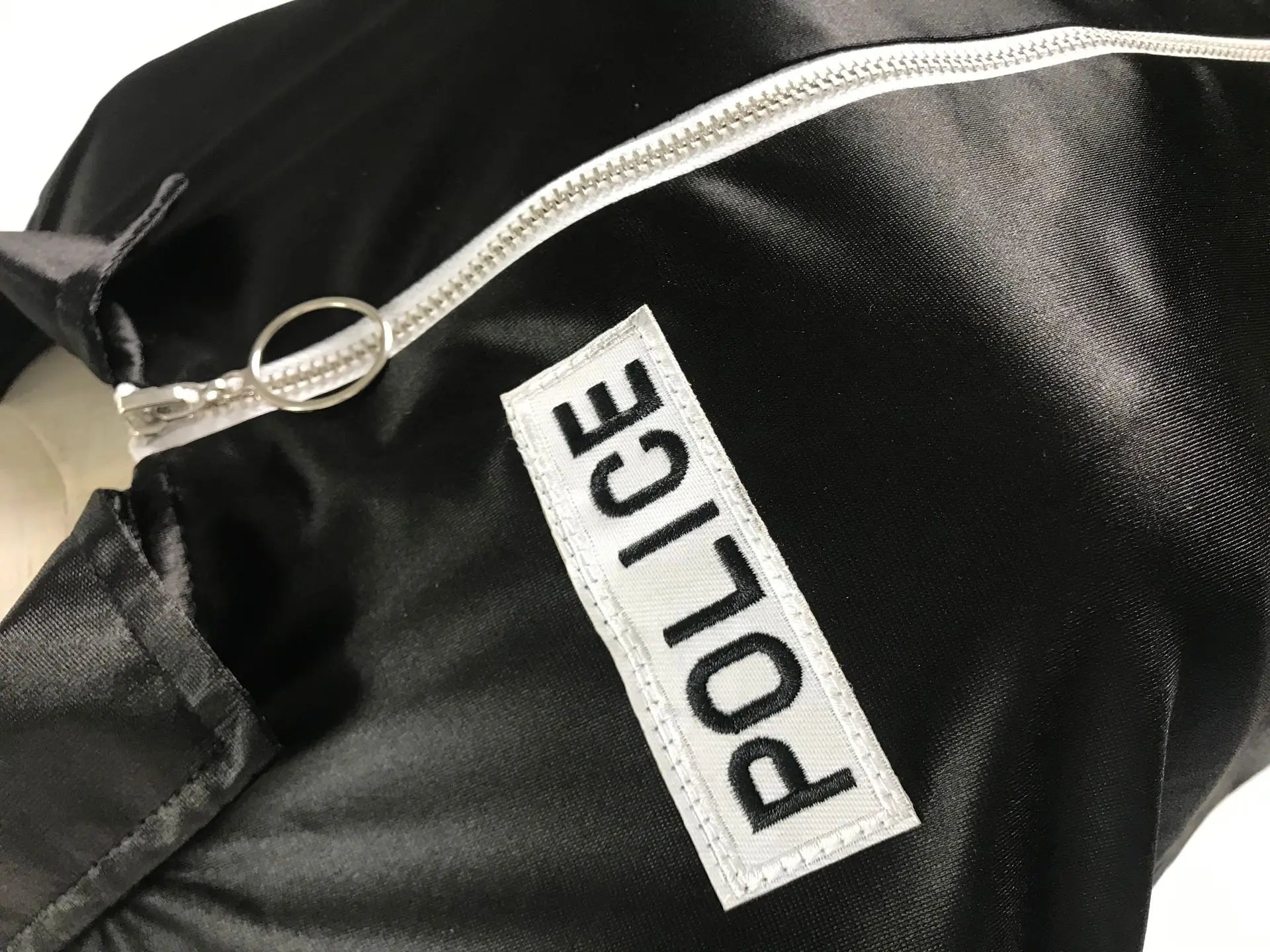 Costume de policière sexy pour adulte, tenue de policier avec accessoires, déguisement de carnaval, combinaison de fête