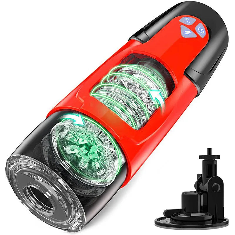 Sex Toys for Men Automatic Masturbator Electric Thrusting Rotating Masturbation Cup Pocket Pussy Sex Machines with Suction Cup