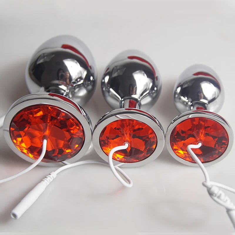 Electro Shock Sex Toys,BDSM Electric Anal Butt Plug Dilator,E stim Estim E-stim,,Electrosex,Electroshock,Electrostimulation