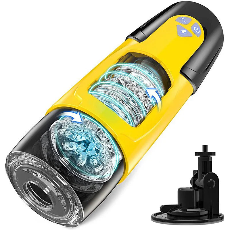 Sex Toys for Men Automatic Masturbator Electric Thrusting Rotating Masturbation Cup Pocket Pussy Sex Machines with Suction Cup