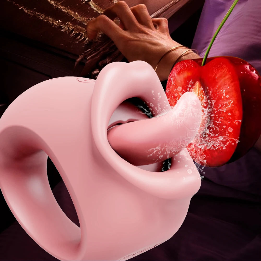 Sex Toys Vibrator Tongue Licking Nipple Vagina Stimulator Massager Masturbation Tools Women Couple Sex Toys Penetration Vibrator