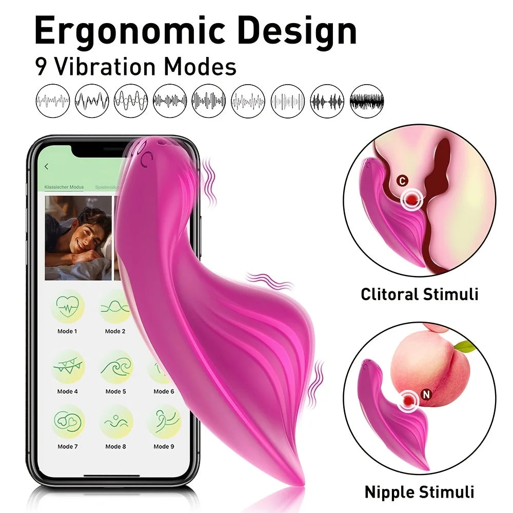 Vibromasseur portable pour femme, 9 modes, puissant, stimulation à deux points, masseur personnel, rechargeable, pour couple