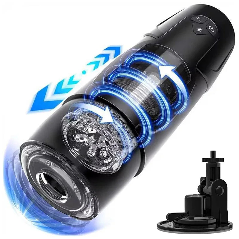 Sex Toys for Men Automatic Masturbator Electric Thrusting Rotating Masturbation Cup Pocket Pussy Sex Machines with Suction Cup