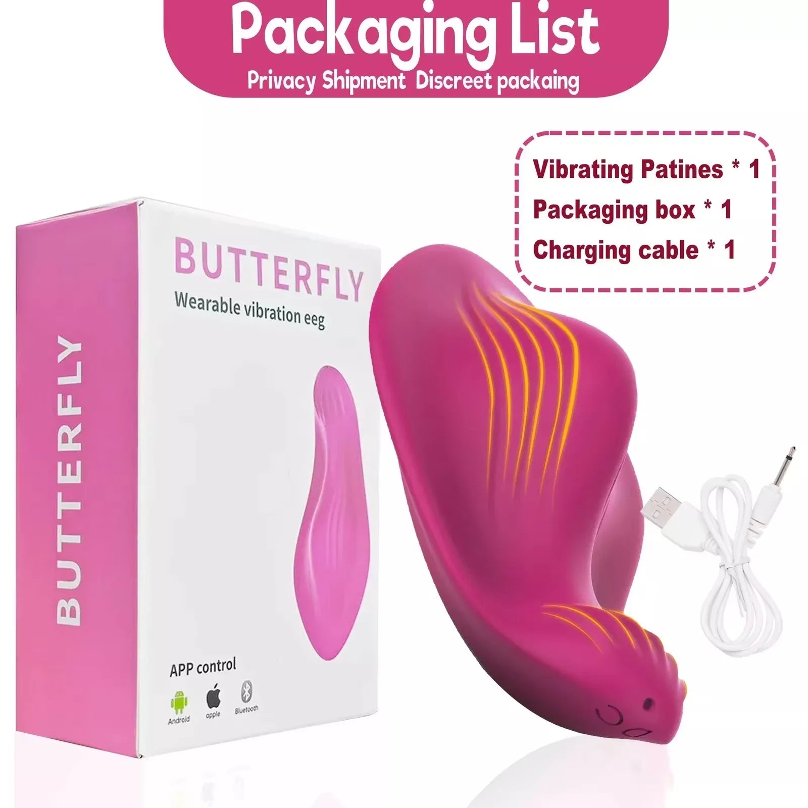 Vibromasseur portable pour femme, 9 modes, puissant, stimulation à deux points, masseur personnel, rechargeable, pour couple